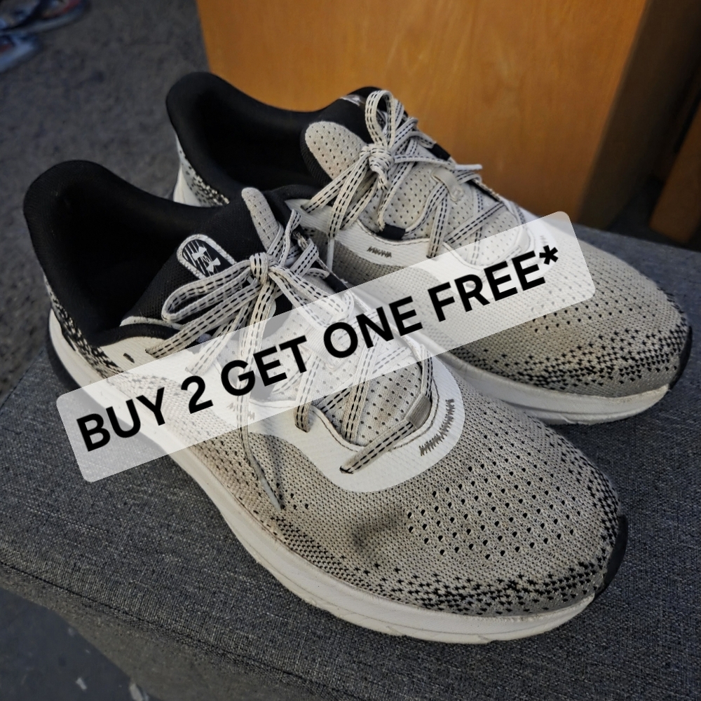 BUY 2 GET ONE FREEUnder Armour HOVR Turbulence 2 White And Black Sneakers Size 9